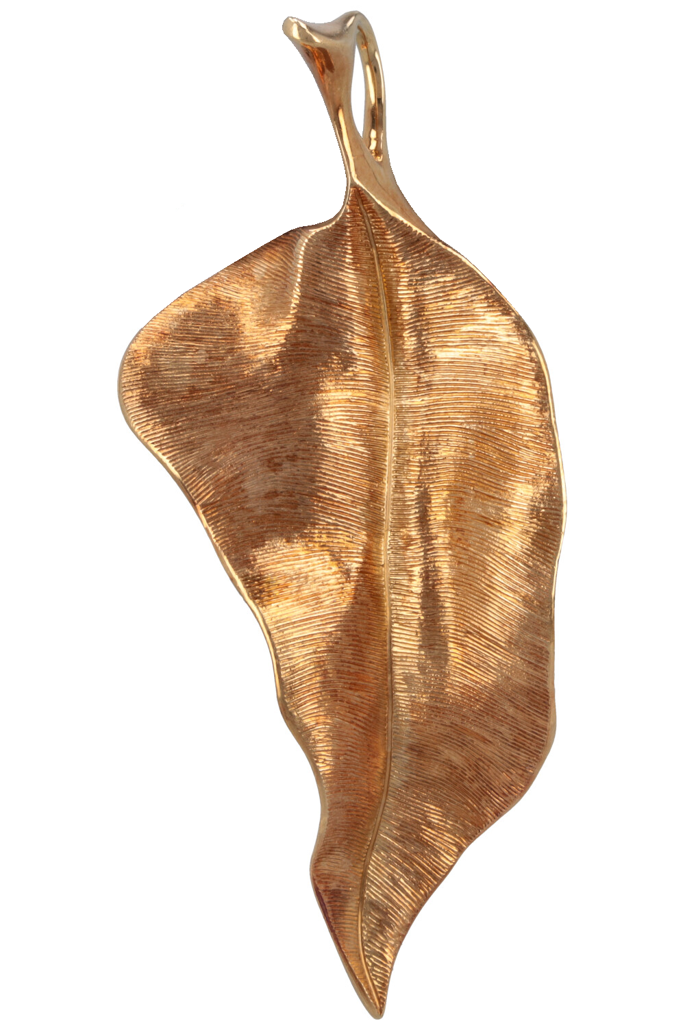 OLE LYNGGAARD Leaf Pendant 18k with straps
