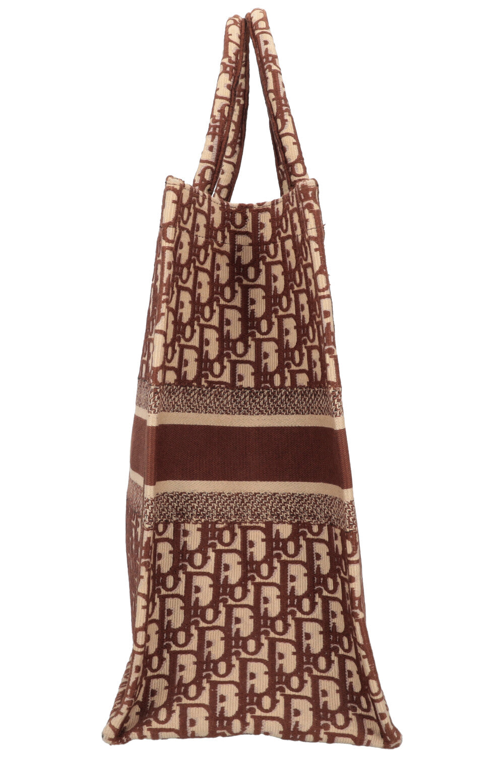 CHRISTIAN DIOR Book Tote Medium Oblique Brown