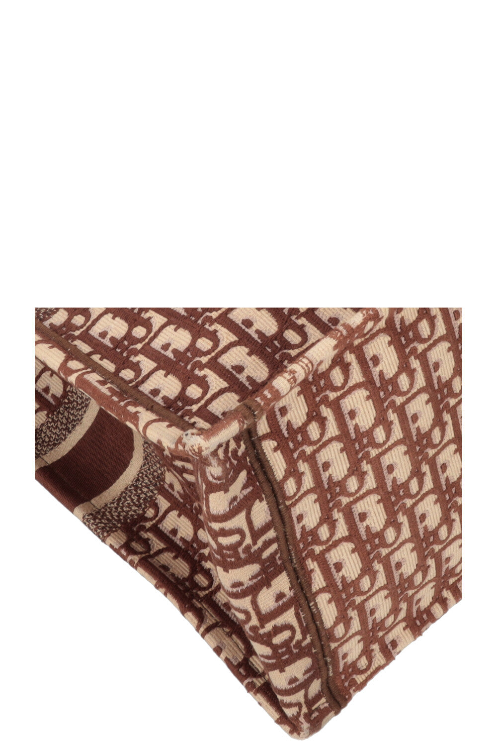 CHRISTIAN DIOR Book Tote Medium Oblique Brown