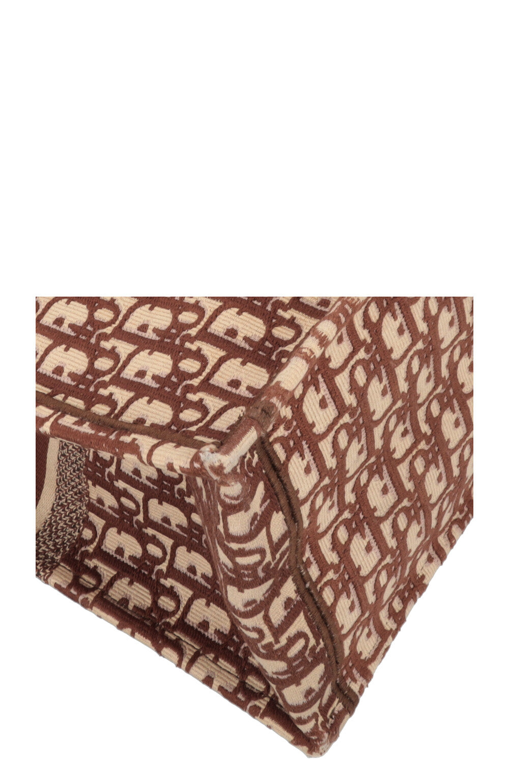 CHRISTIAN DIOR Book Tote Medium Oblique Brown