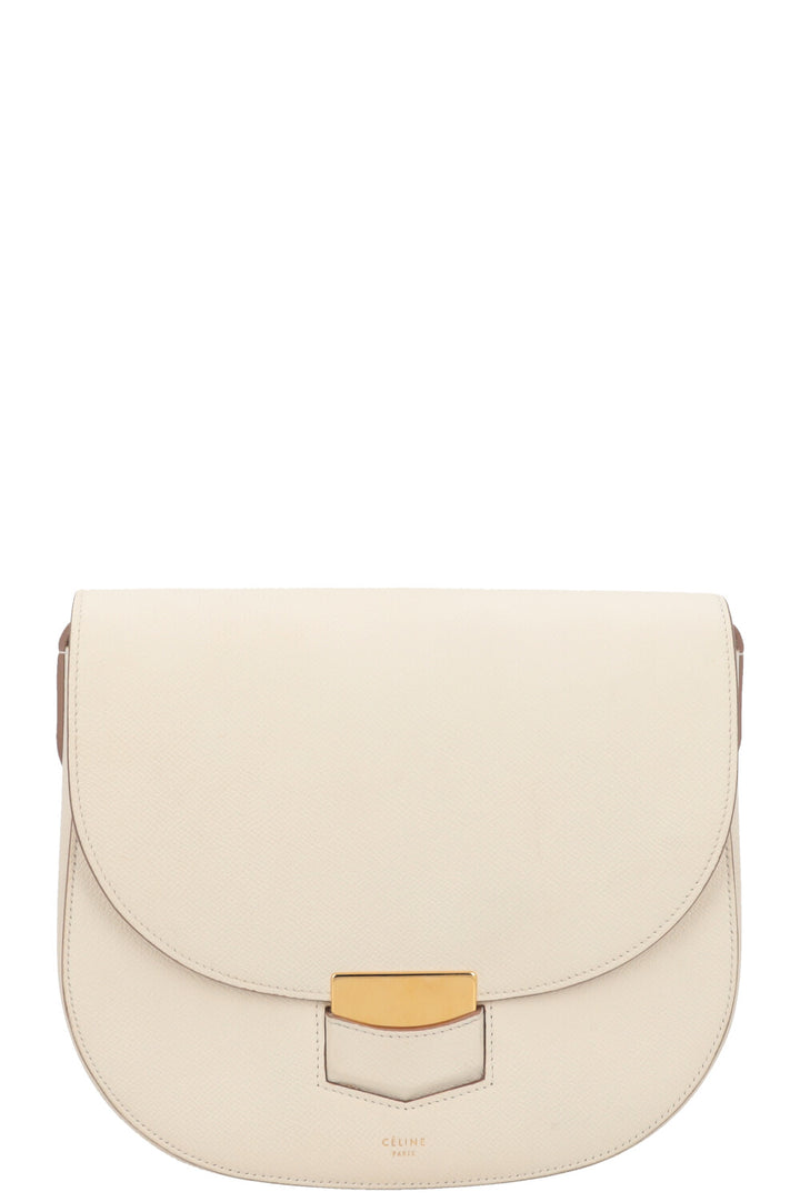 CÉLINE Trotteur Bag Medium Leather Ivory
