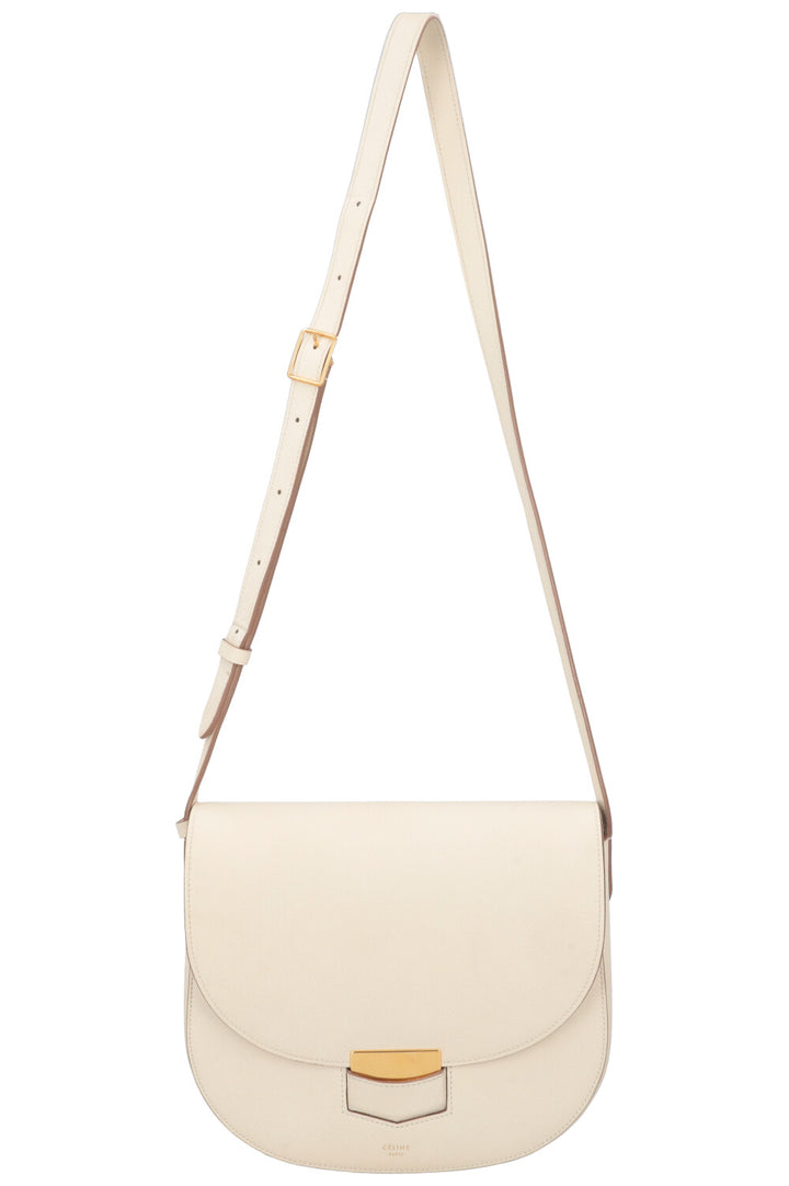 CÉLINE Trotteur Bag Medium Leather Ivory
