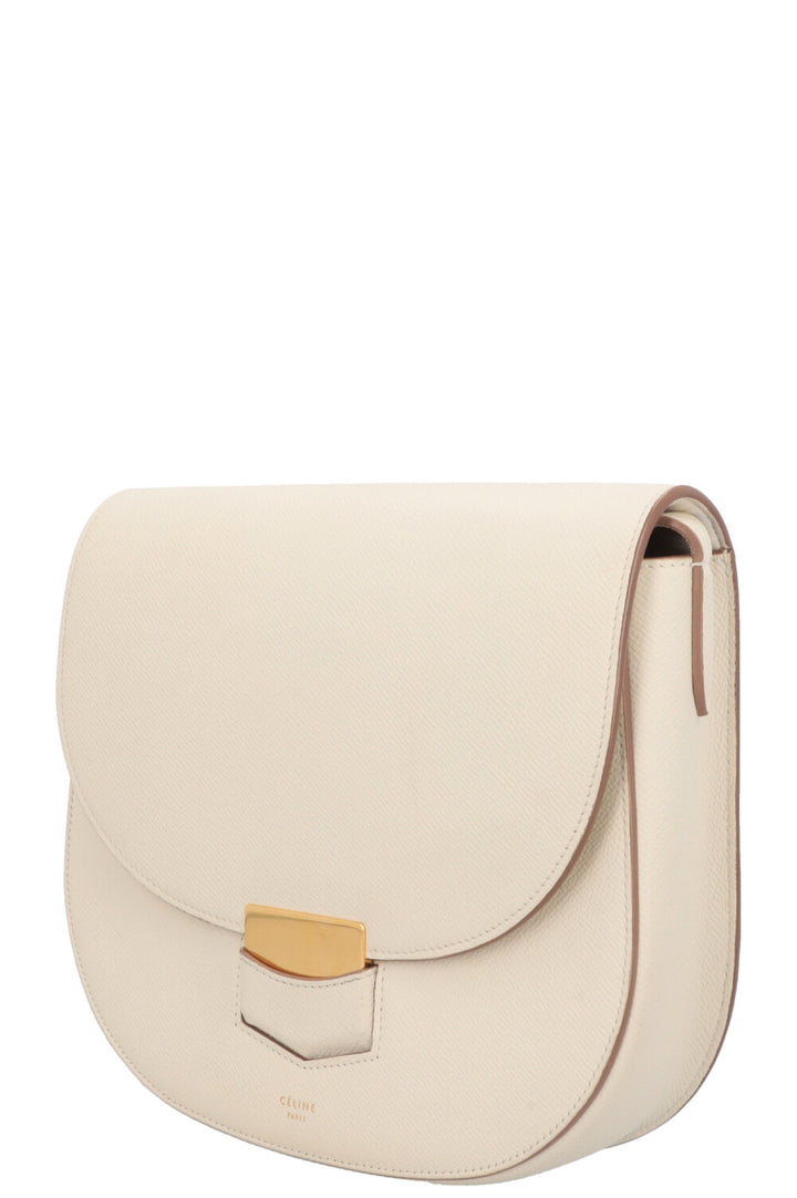 CÉLINE Trotteur Bag Medium Leather Ivory