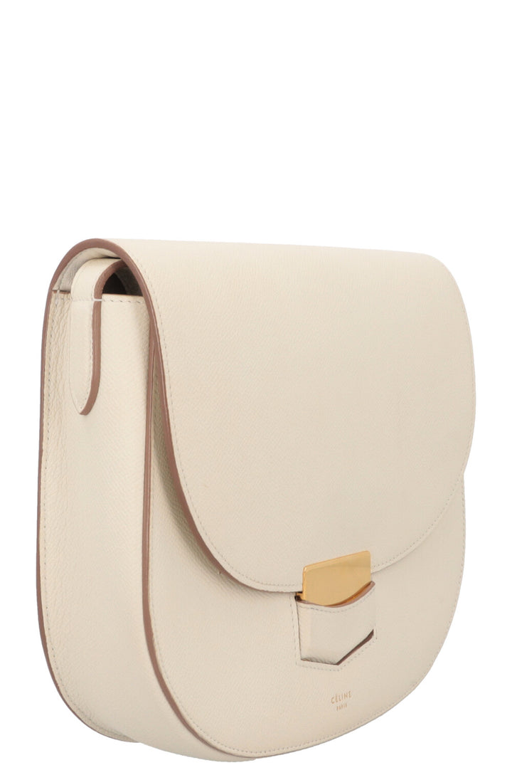 CÉLINE Trotteur Bag Medium Leather Ivory