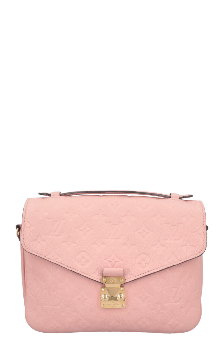 LOUIS VUITTON Pochette Métis Empreinte Pink
