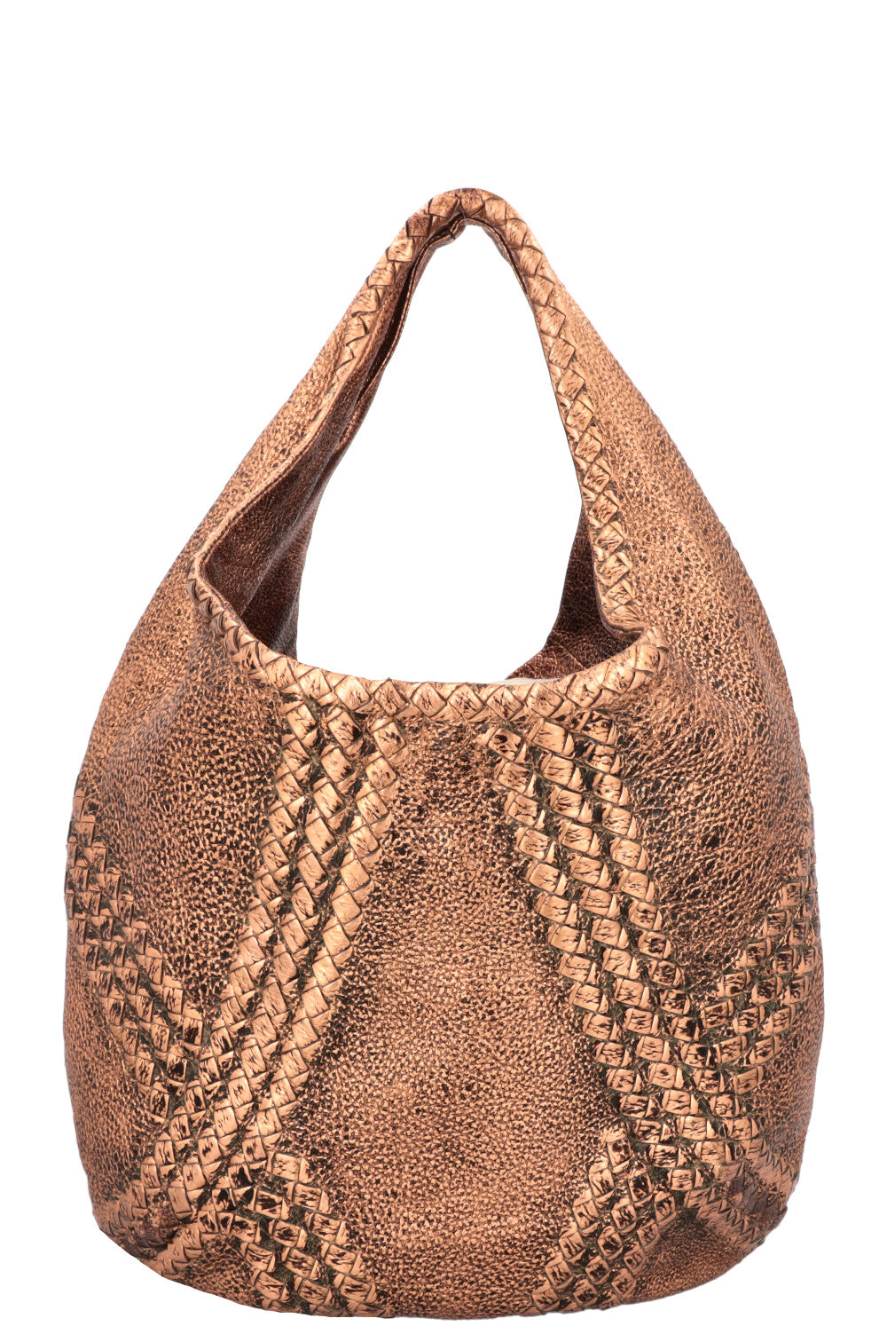 BOTTEGA VENETA Hobo Bag Leather Bronze