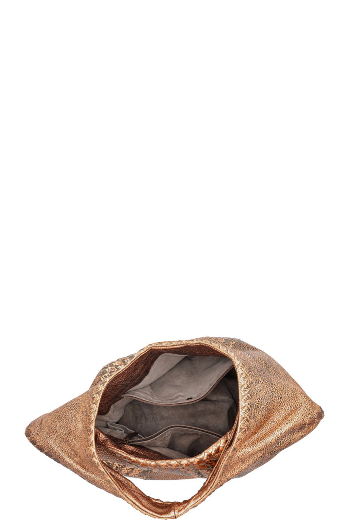 BOTTEGA VENETA Hobo Bag Leather Bronze