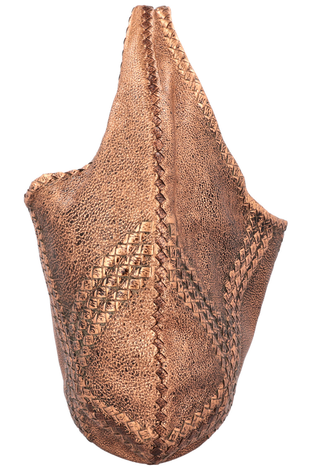 BOTTEGA VENETA Hobo Bag Leather Bronze