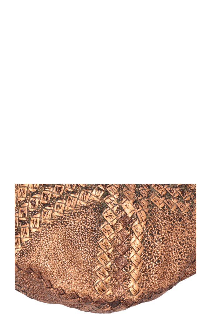 BOTTEGA VENETA Hobo Bag Leather Bronze