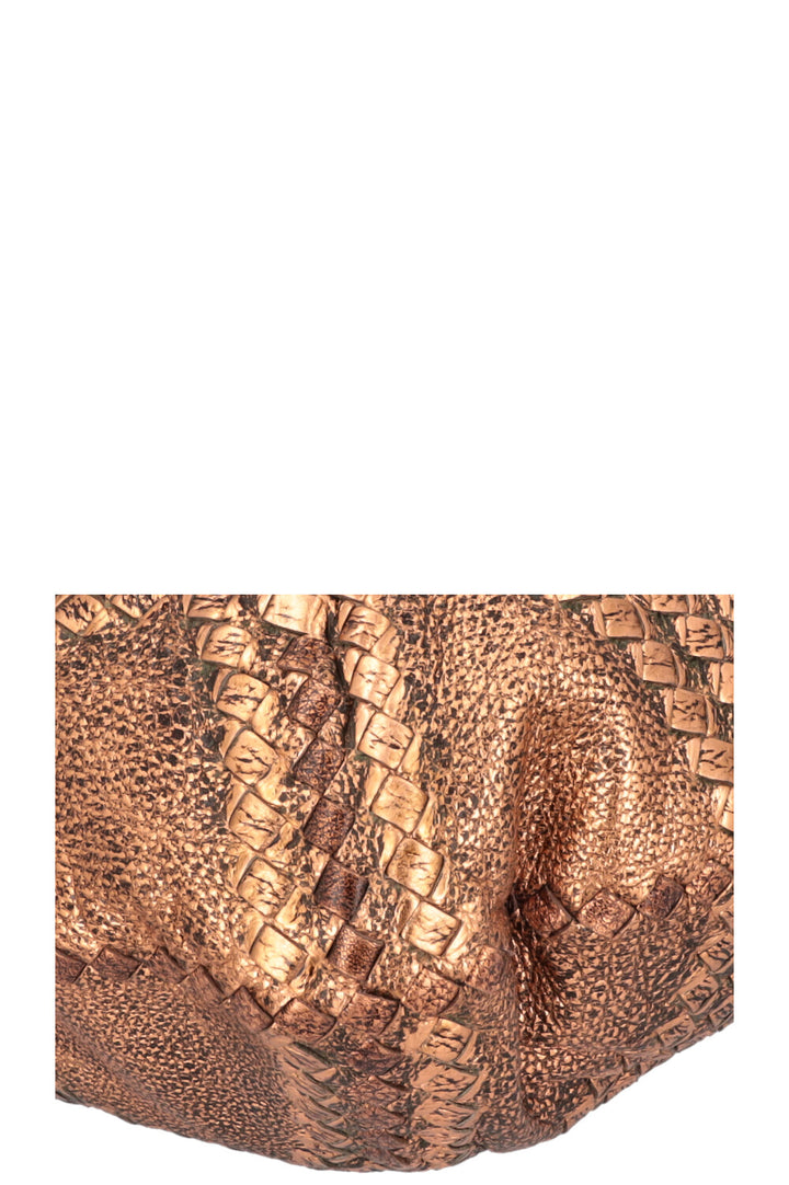 BOTTEGA VENETA Hobo Bag Leather Bronze
