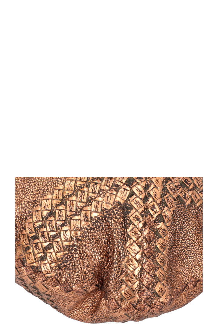 BOTTEGA VENETA Hobo Bag Leather Bronze