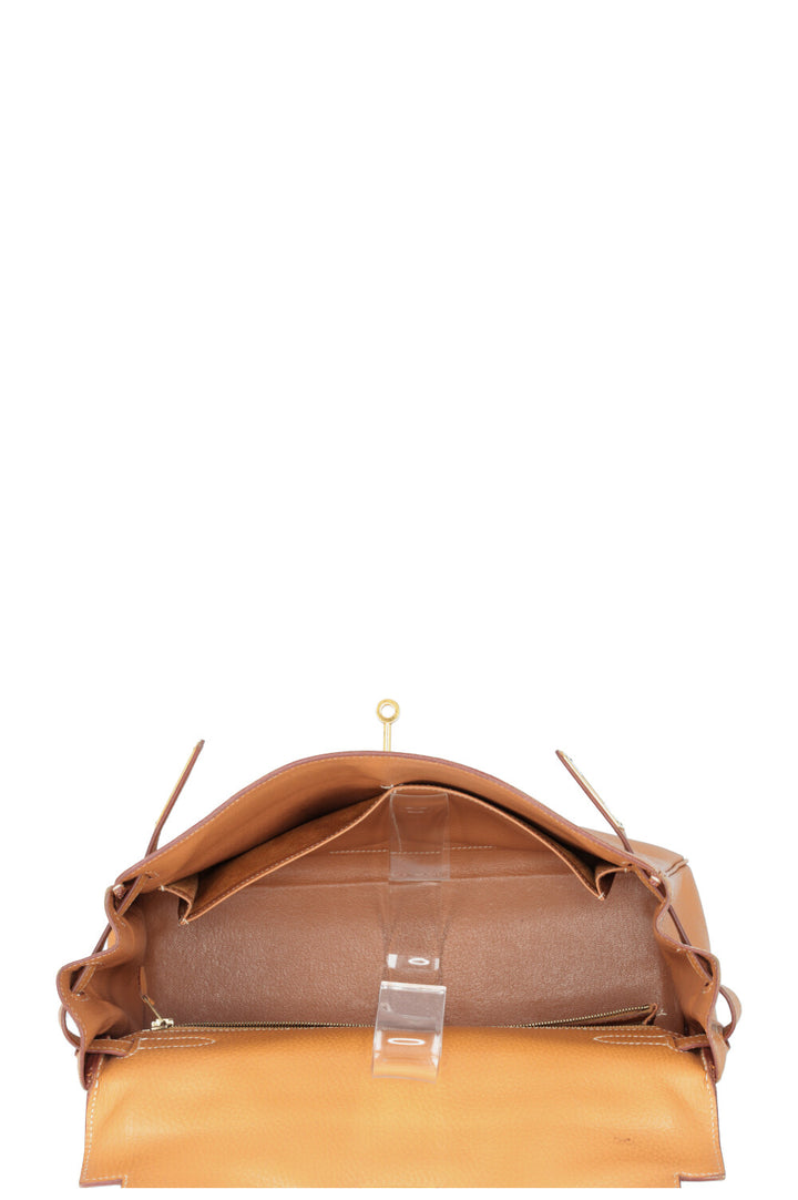 HERMES Kelly 32 Vache Ardennes Gold
