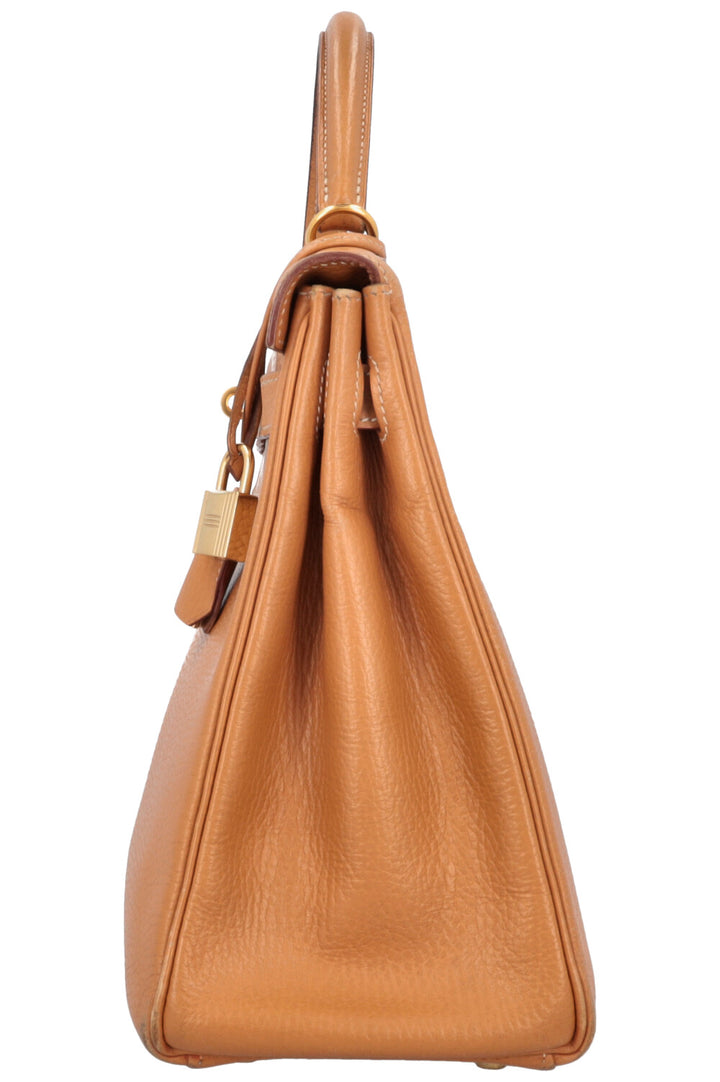 HERMES Kelly 32 Vache Ardennes Gold