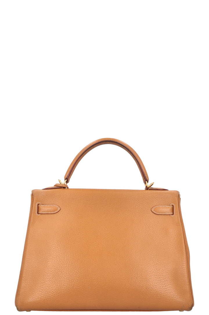 HERMES Kelly 32 Vache Ardennes Gold