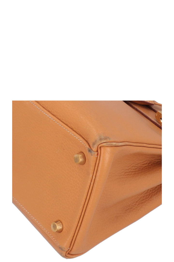 HERMES Kelly 32 Vache Ardennes Gold