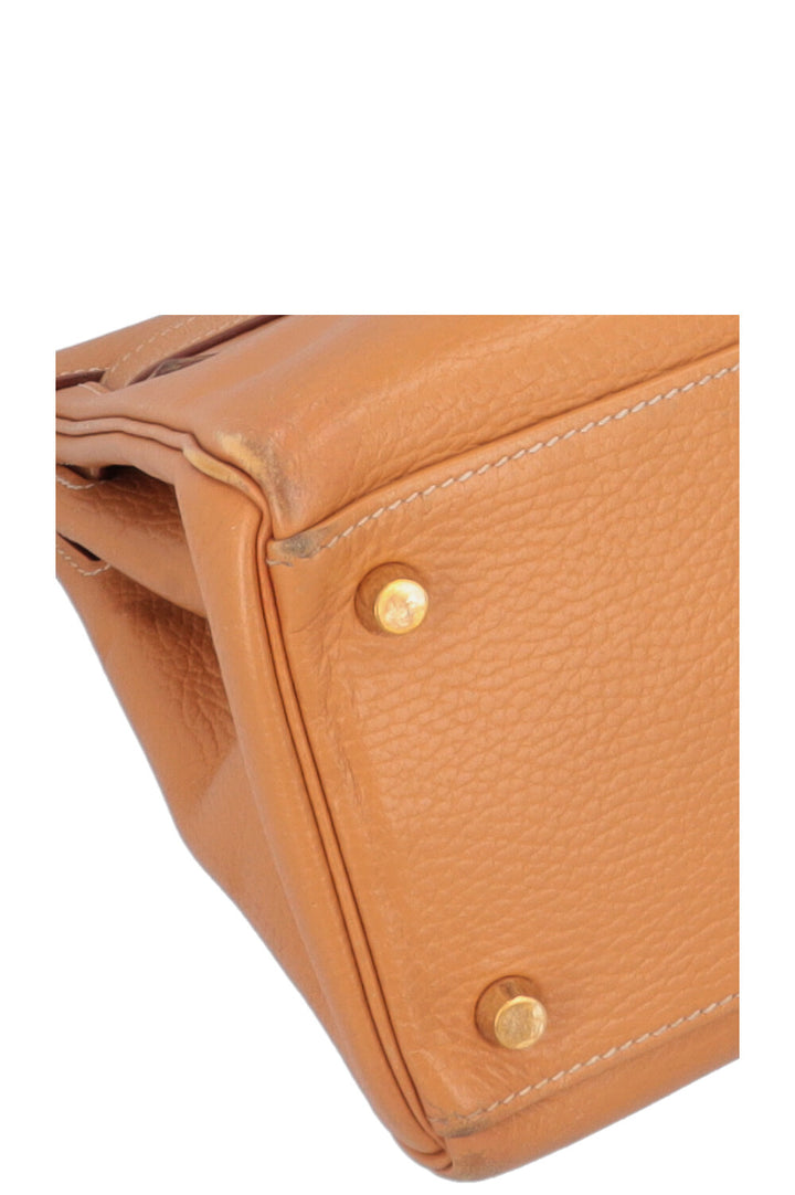 HERMES Kelly 32 Vache Ardennes Gold