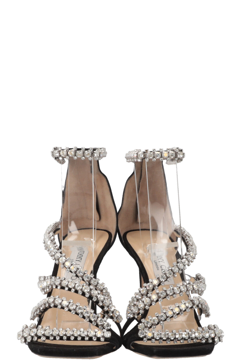 ゴージャス★Jimmy Choo JOSEFINE100 クリスタル サンダル LATTE org.jpg