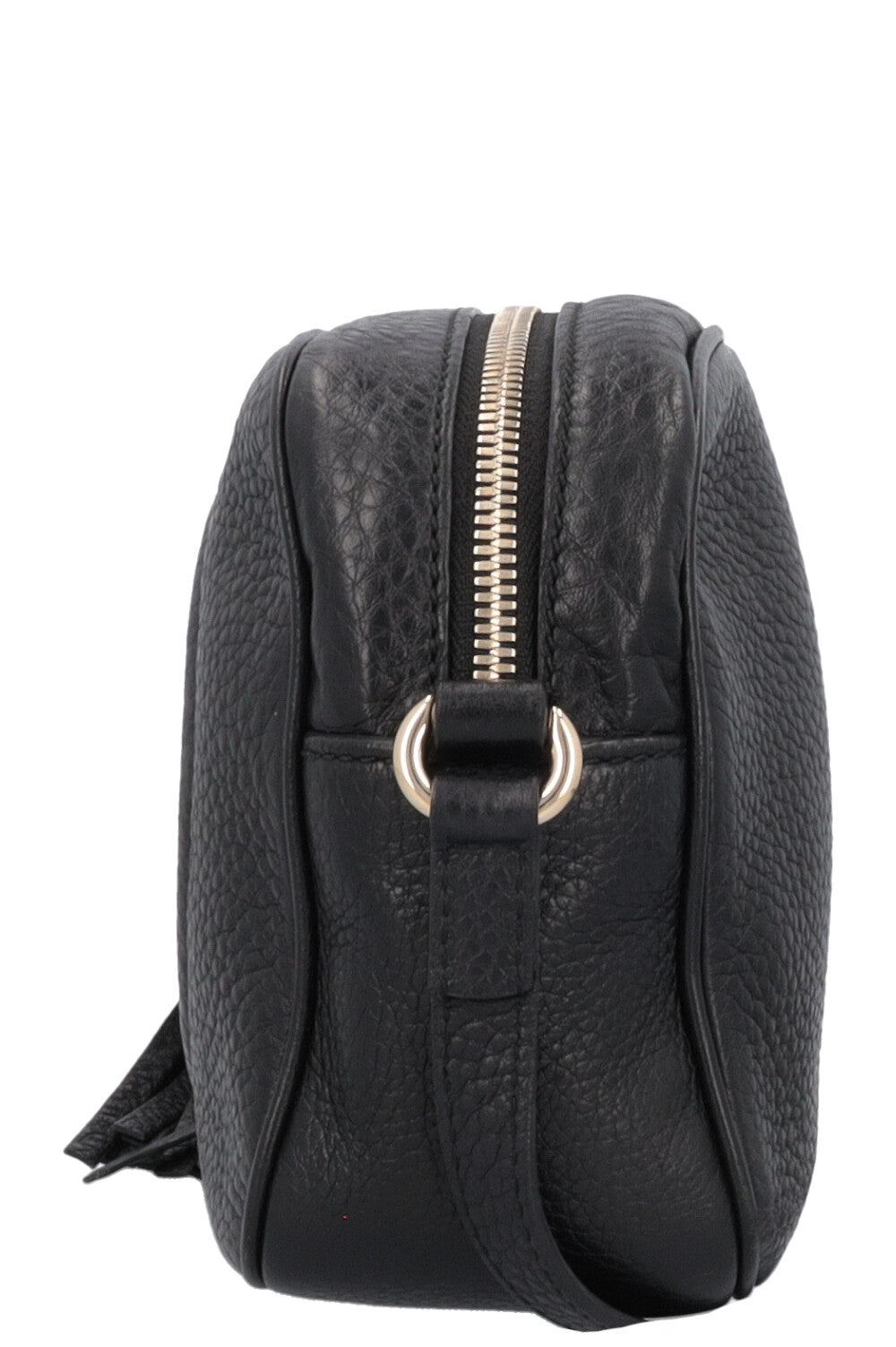 GUCCI Soho Disco Crossbody Bag Leather Black
