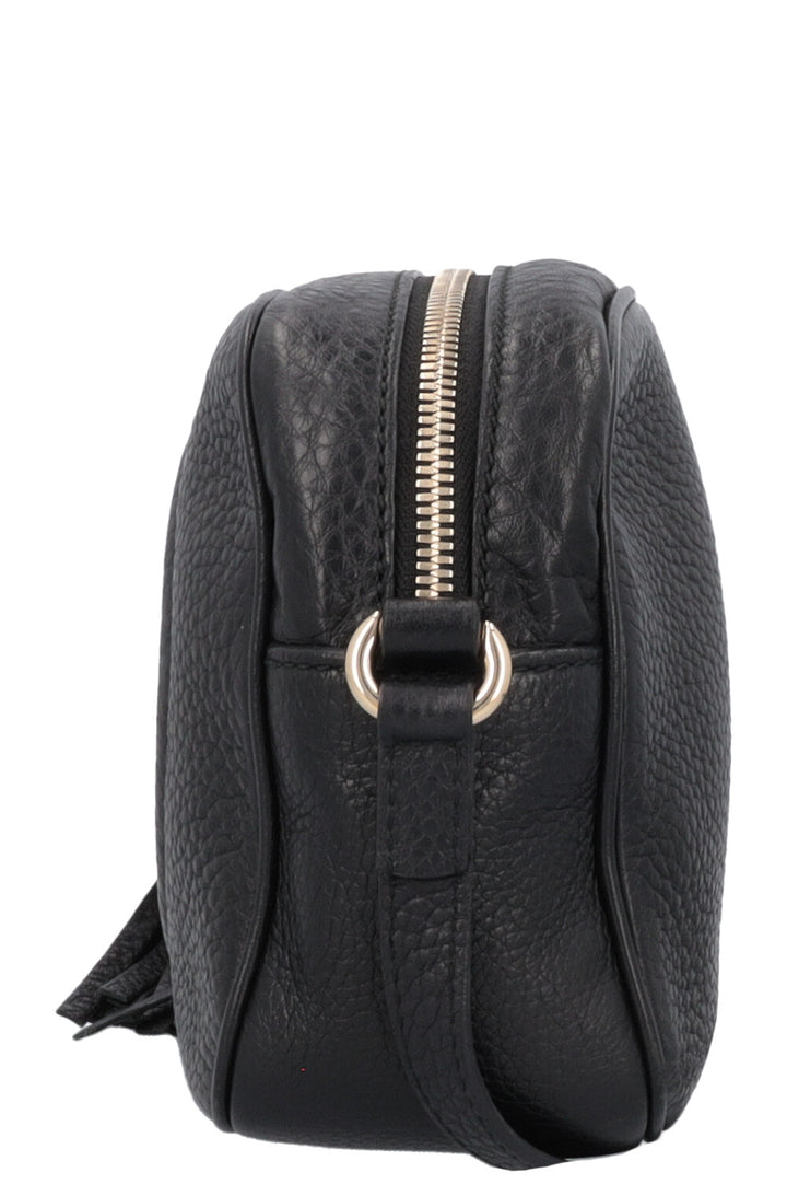 GUCCI Soho Disco Crossbody Bag Leather Black