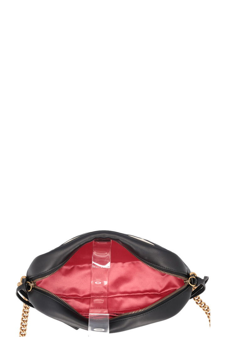 GUCCI Marmont Crossbody Bag Black White