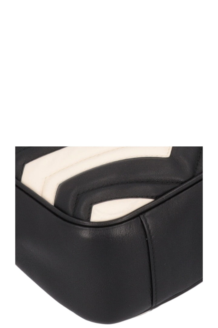 GUCCI Marmont Crossbody Bag Black White
