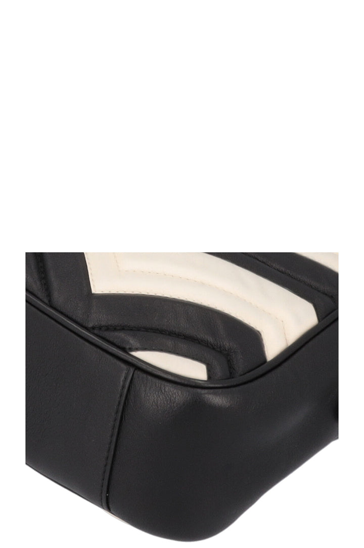 GUCCI Marmont Crossbody Bag Black White