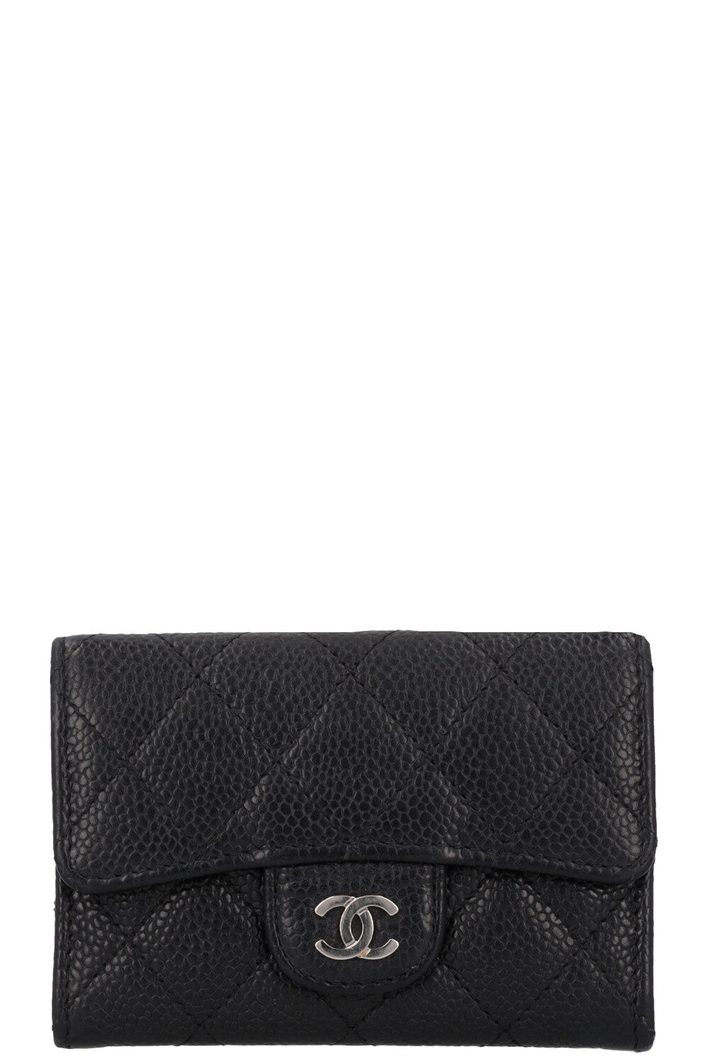 CHANEL Classic Wallet Caviar Black