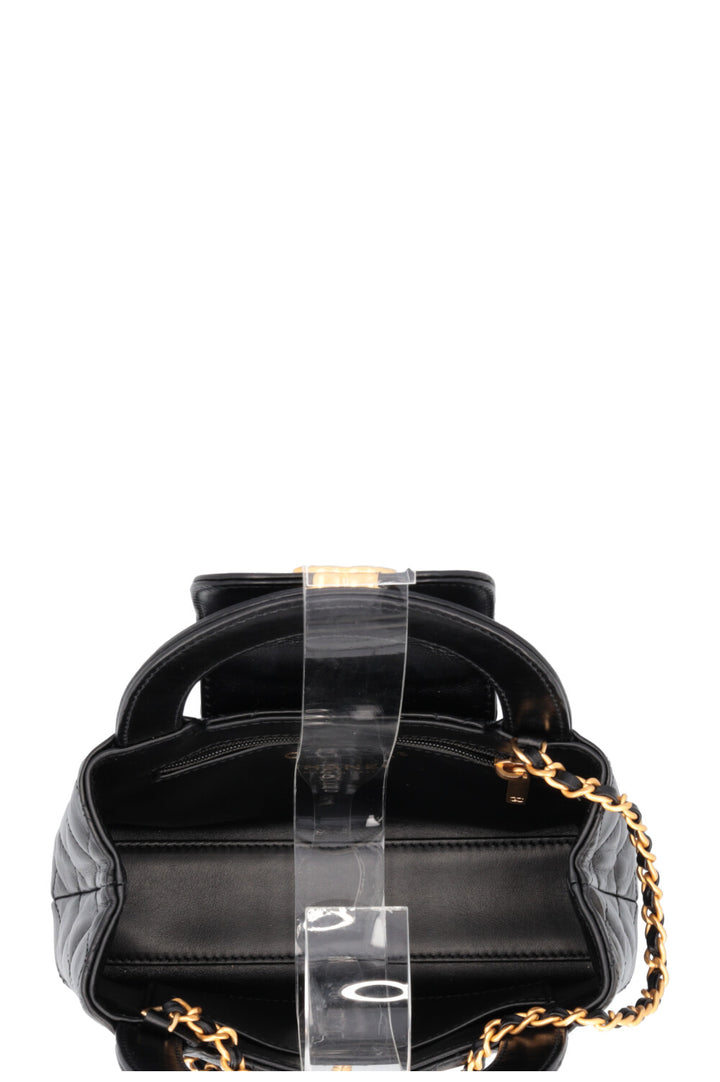 CHANEL Nano Kelly Shopper Bag Black