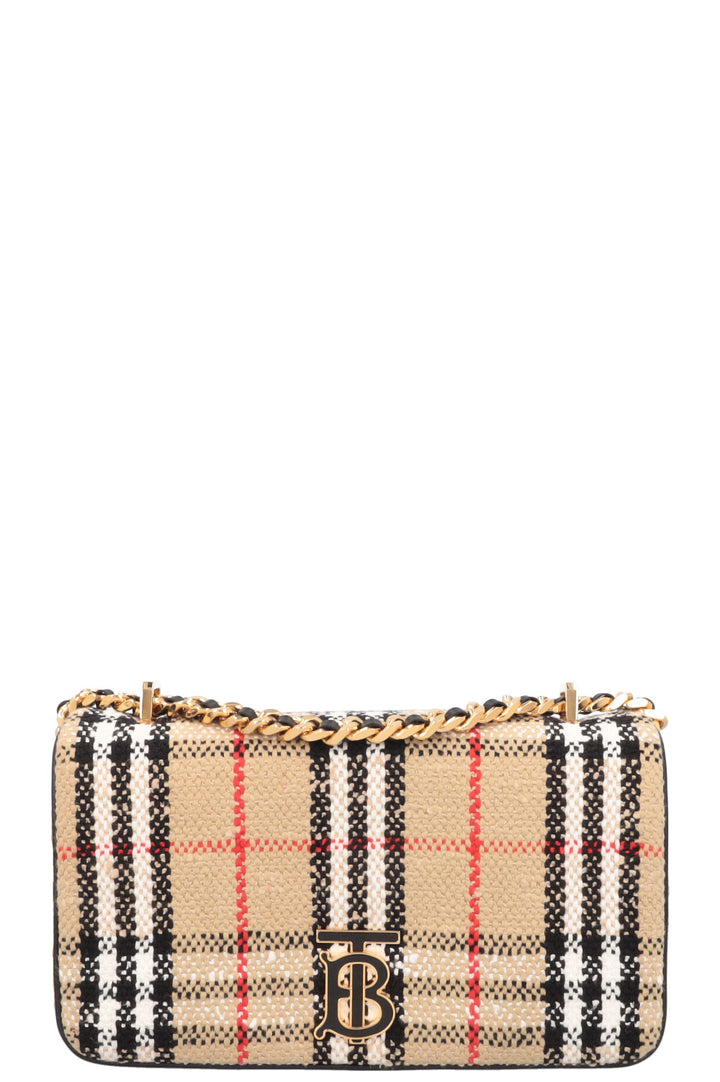 BURBERRY Small Lola Check Crossbody Bag