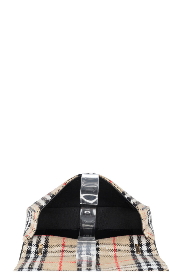 BURBERRY Small Lola Check Crossbody Bag