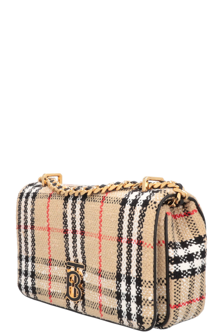 BURBERRY Small Lola Check Crossbody Bag