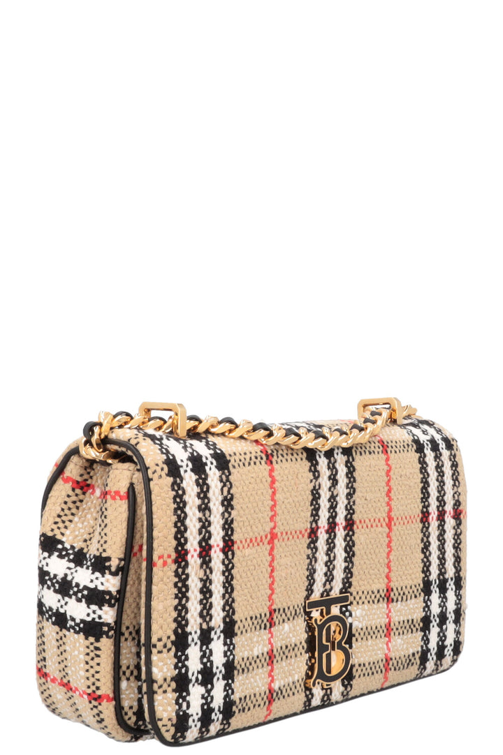BURBERRY Small Lola Check Crossbody Bag