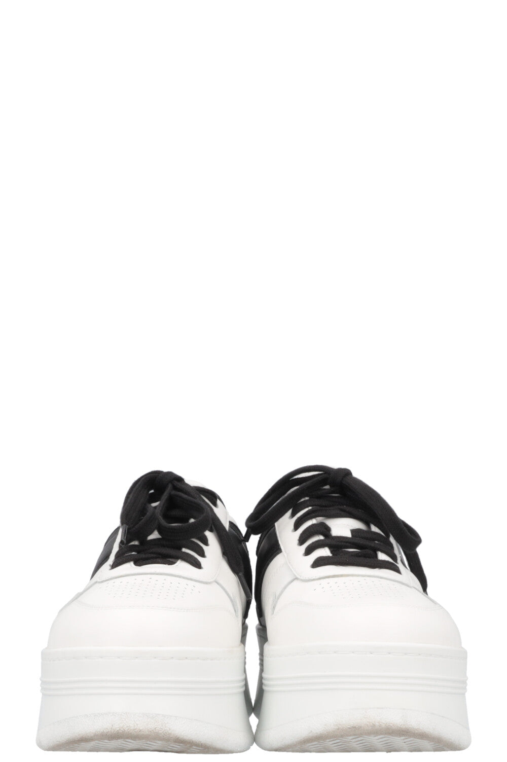 CELINE Block Logo Plateau Sneakers White