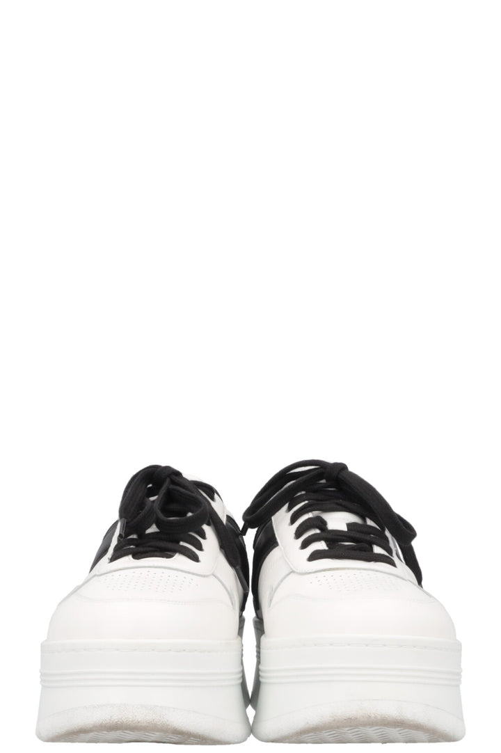 CELINE Block Logo Plateau Sneakers White