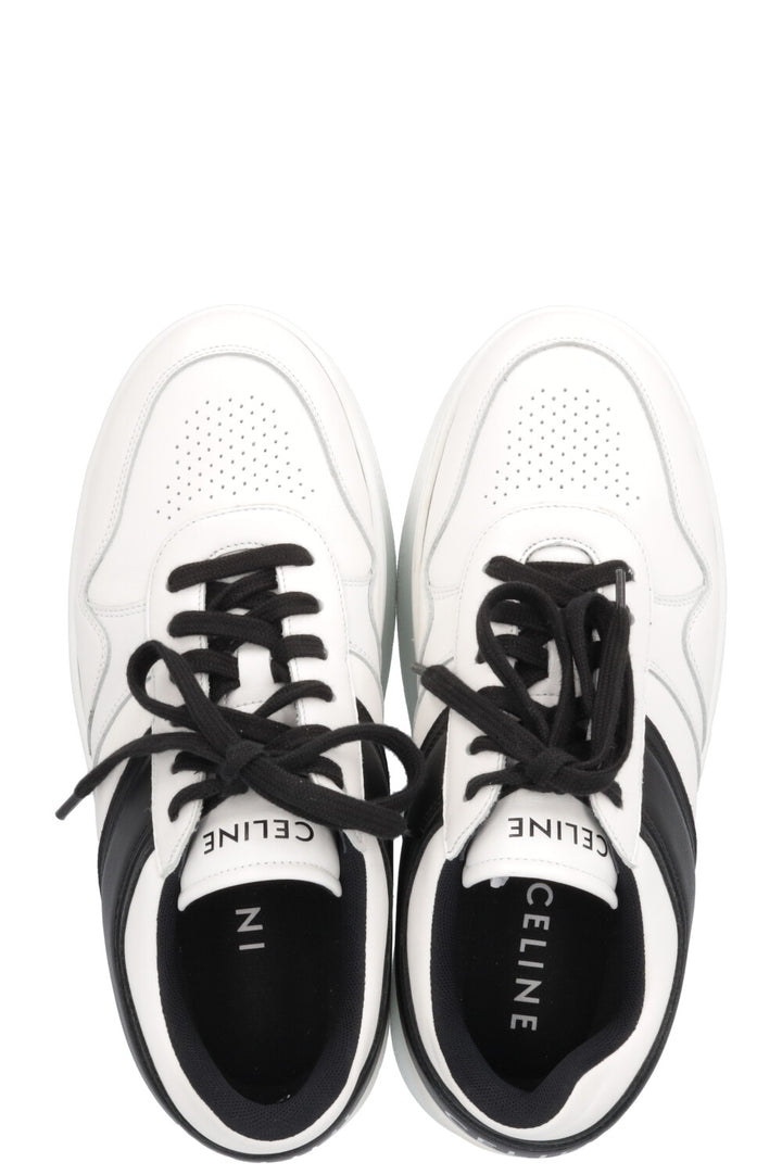 CELINE Block Logo Plateau Sneakers White