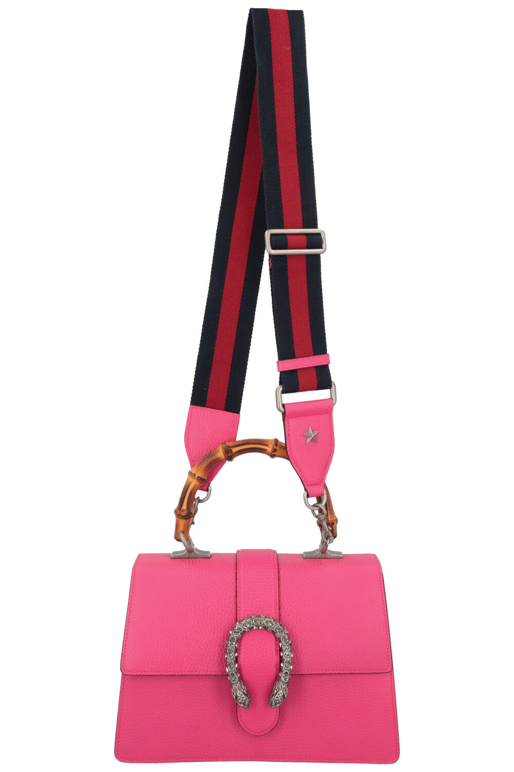GUCCI Dionysus Medium Bamboo Top Handle Bag Pink