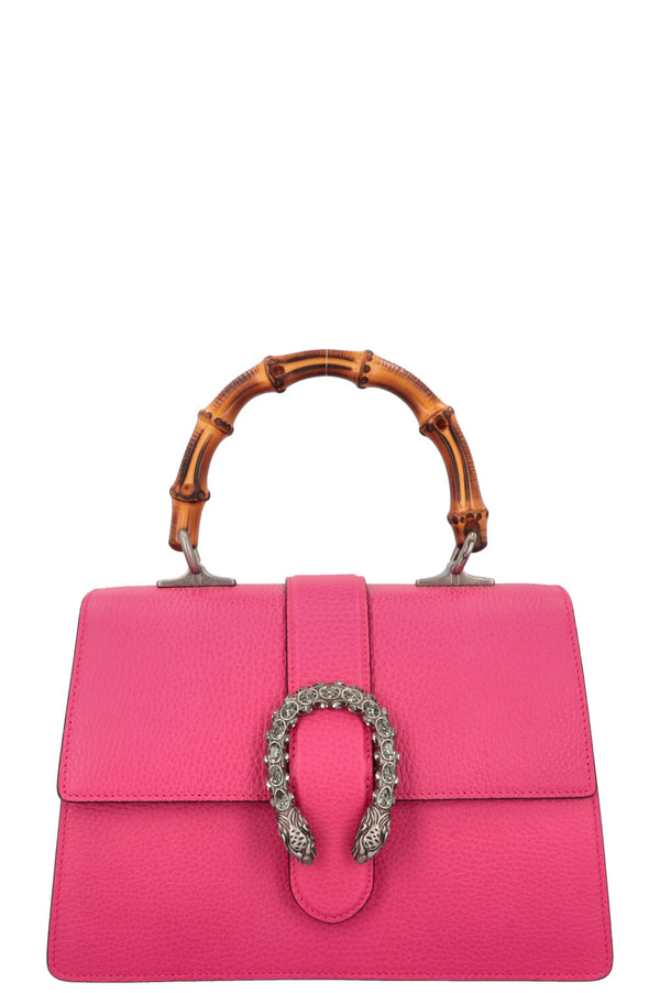 GUCCI Dionysus Medium Bamboo Top Handle Bag Pink