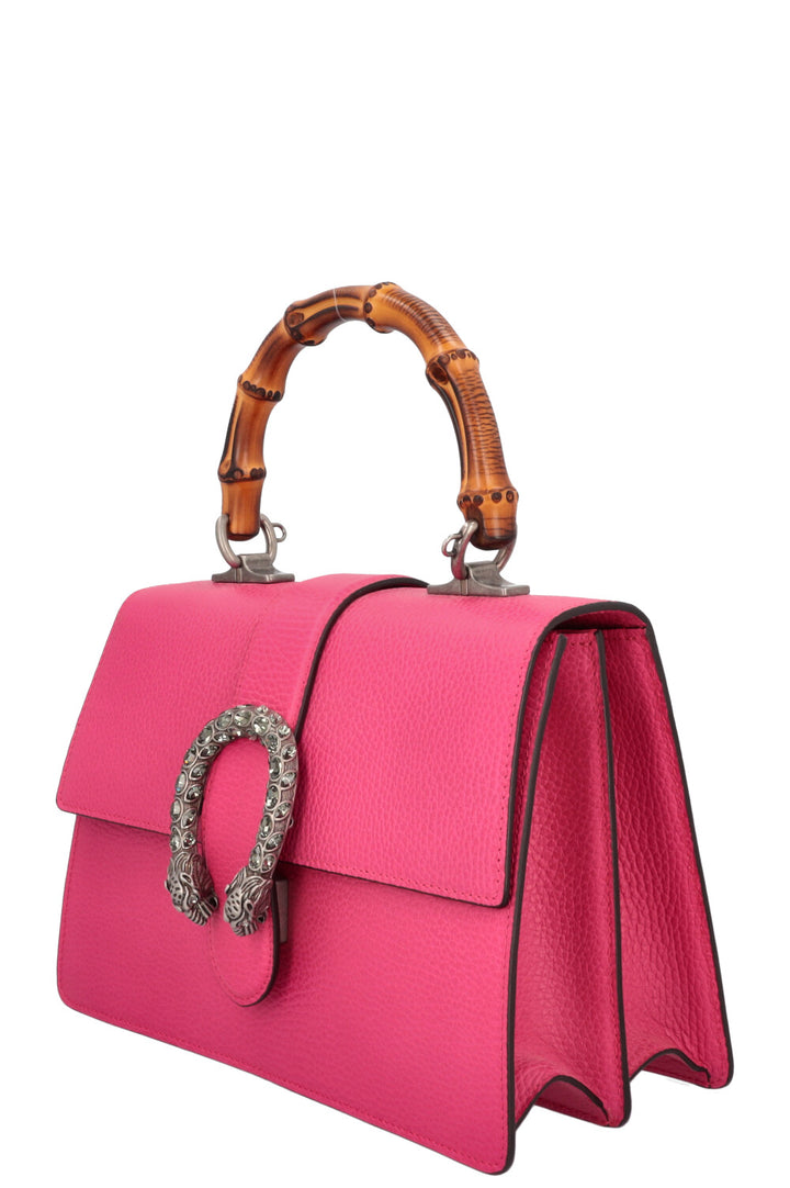 GUCCI Dionysus Medium Bamboo Top Handle Bag Pink