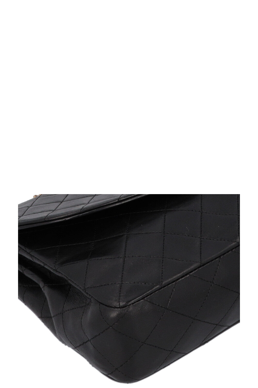 CHANEL Vintage Single Flap Bag Leather Black