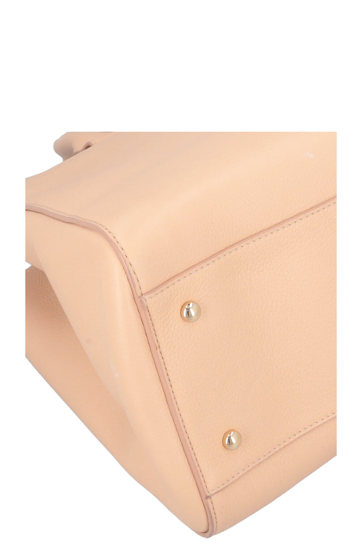 CHANEL Neo Executive Handbag Beige Calfskin