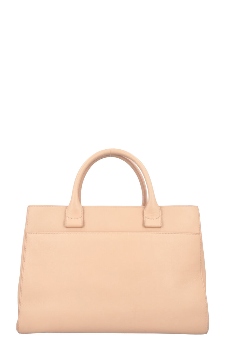 CHANEL Neo Executive Handbag Beige Calfskin