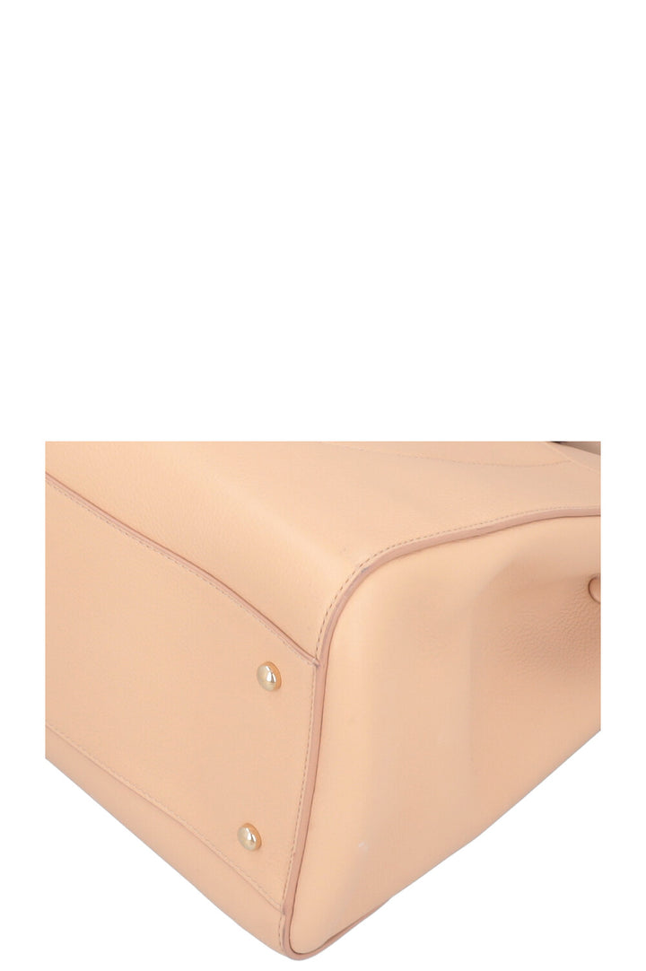CHANEL Neo Executive Handbag Beige Calfskin
