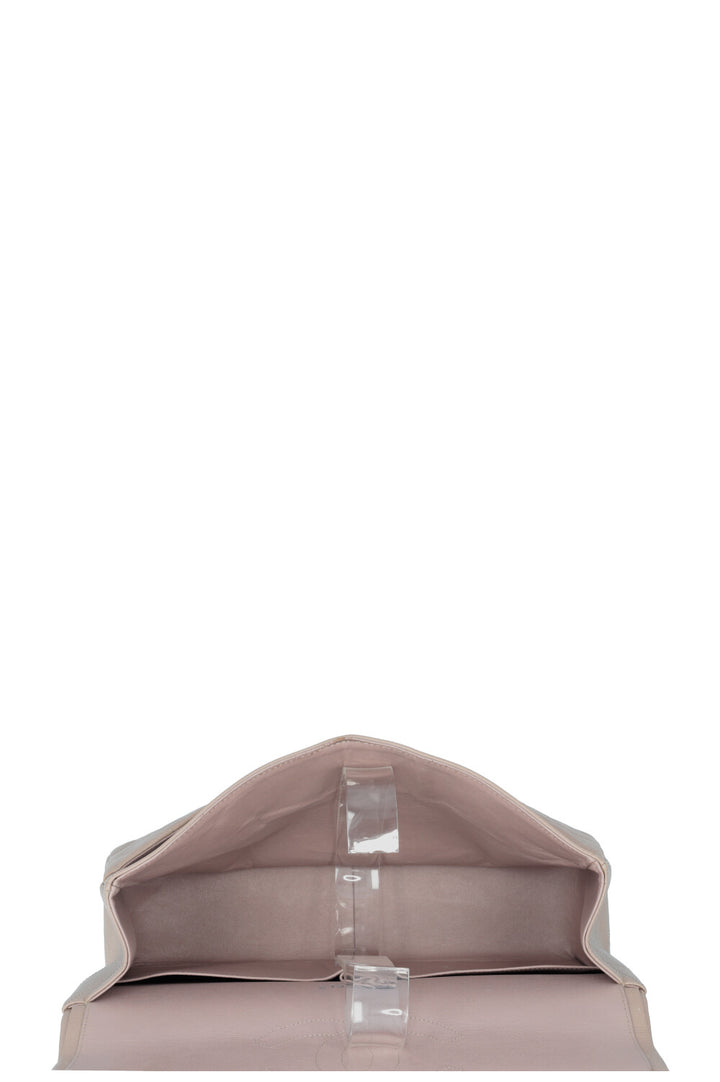 CHANEL Maxi Double Flap Bag Caviar Taupe