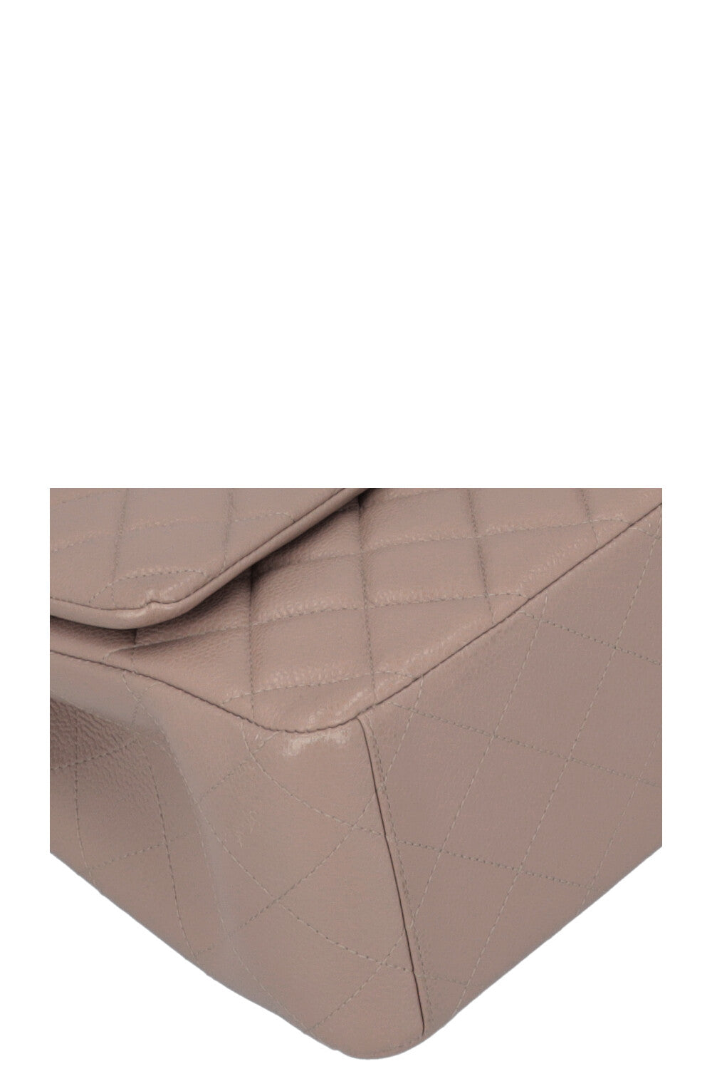 CHANEL Maxi Double Flap Bag Caviar Taupe
