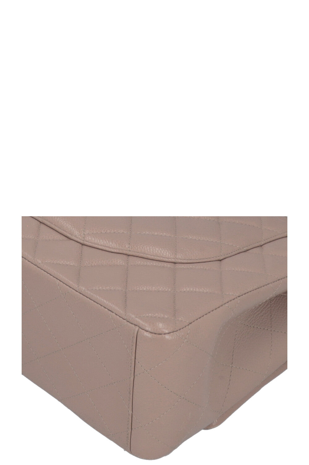CHANEL Maxi Double Flap Bag Caviar Taupe