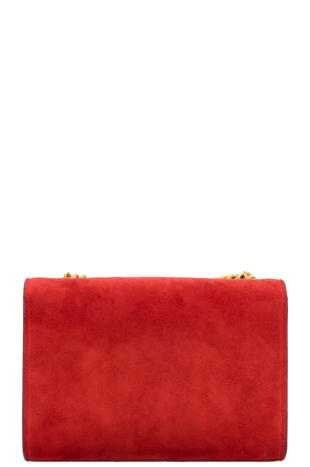 SAINT LAURENT Old Small Kate Suede Red