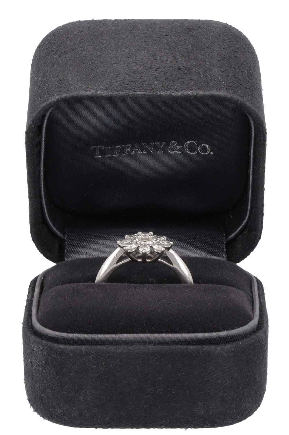 TIFFANY&CO. Flower Ring Diamonds Platin