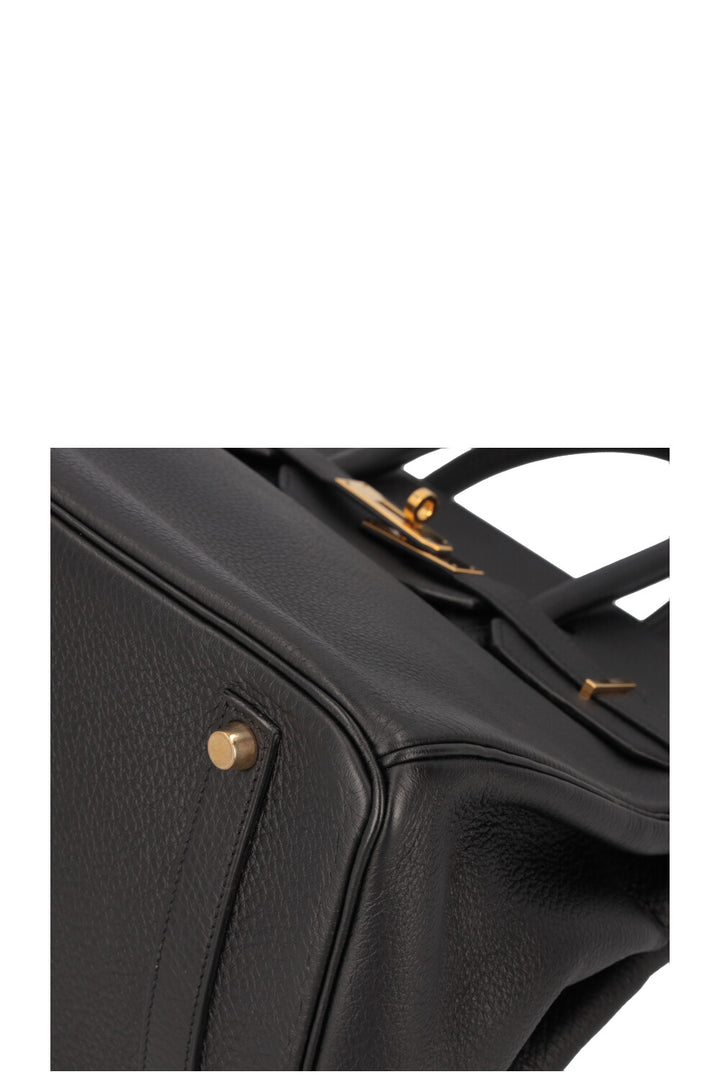 HERMÈS Birkin 35 Clemence Black Gold