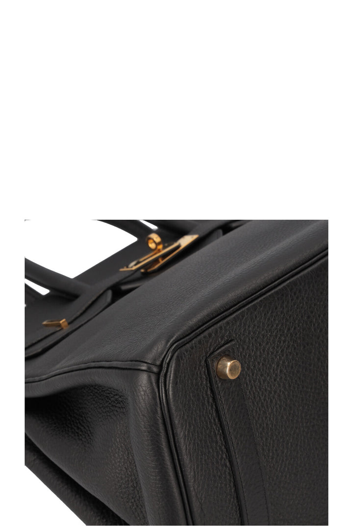HERMÈS Birkin 35 Clemence Black Gold