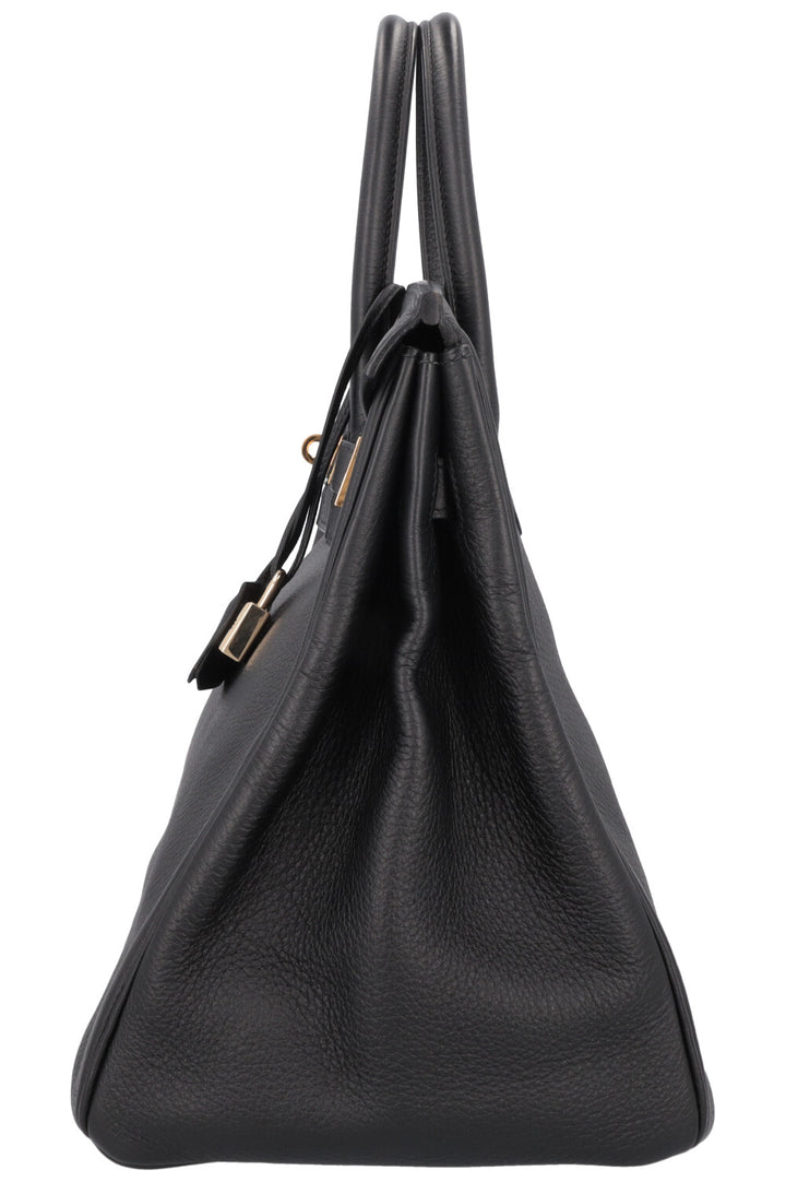 HERMÈS Birkin 35 Clemence Black Gold
